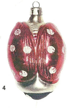 oude kerstversiering lieveheersbeestje