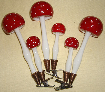 kerstversiering paddenstoel